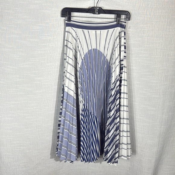 Anthropologie DELFI Collective pleated pop art Skirt extra‎ small cotton - Picture 1 of 9